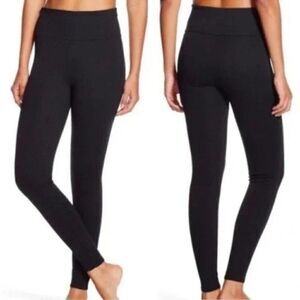 Assets by SPANX FL4915 Women's Black Ponte Shaping Leggings L